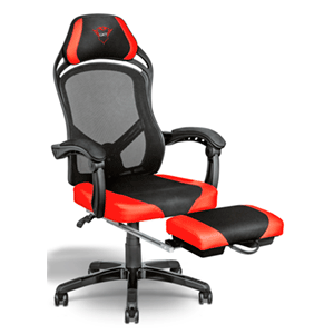 Trust Gxt 706 rona gaming chair tela silla prod. exposicion negrorojo con para videojuegos universal asiento acolchado hasta 120 kg elevador 4 22980