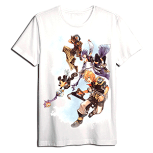 Camiseta Kingdom Hearts Blanca Personajes Talla M Camiseta Kingdom Hearts Blanca Personajes Talla M