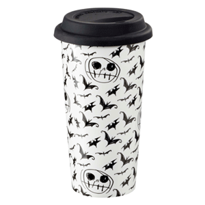 Taza con Tapa Pesadilla Antes de Navidad: Bat Sketch