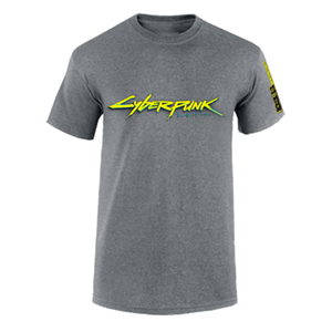 Camiseta Cyberpunk 2077 Gris Talla XL