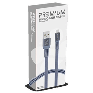 Cable Carga MicroUSB Premium 3m FR-Tec