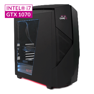 GAMEPC Ultimate GU20W - i7-6700K - GTX 1070 8GB - 16GB - 2TB HDD + 240GB SSD - W10