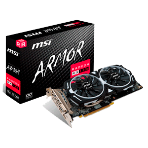MSI Radeon RX 580 Armor OC 8GB GDDR5 - Tarjeta Gráfica Gaming