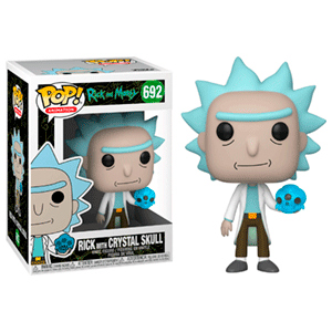 Figura POP Rick y Morty: Rick con Calavera de Cristal