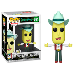 Figura POP Rick y Morty: Mr. Poopy Butthole Auctioneer