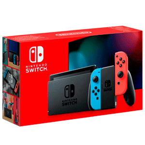Nintendo Switch Azul Neon Rojo Neon