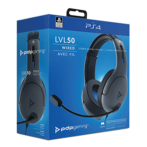 Auriculares PDP LVL50 Gris PS4-PS5 -Licencia oficial-
