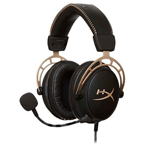 HyperX Cloud Alpha Gold Limited Edition PC-PS4-PS5-XBOX-SWITCH-MOVIL - Auriculares Gaming