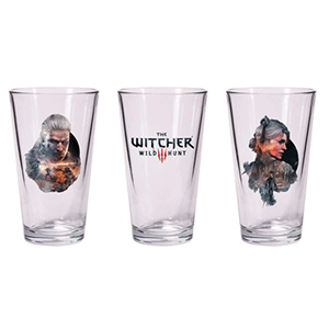 Set de Vasos de Pinta The Witcher: Geralt y Ciri