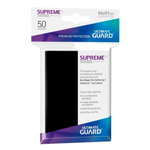Funda Para Cartas Ultimated Guard Supreme UX Estándar Negro (50)