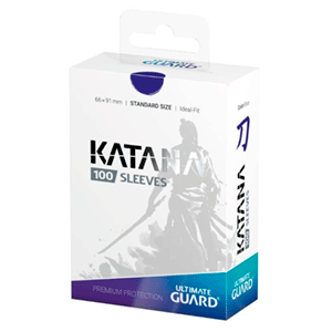 Fundas para cartas Ultimate Guard Katana Sleeves Tamaño Standard de color azul (100 uds)