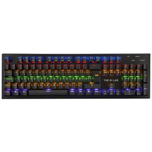 The G-Lab Keyz Carbon Mecánico Switch Blue LED Multicolor - Teclado Gaming