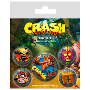 Pack de Chapas Crash Bandicoot Pack de Chapas Crash Bandicoot