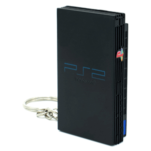 Official PlayStation 2 PS2 Console Keyring / Keychain