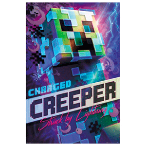 Poster Minecraft Charged Creeper