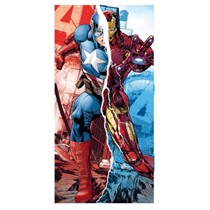 Toalla Vengadores Marvel Capitan America Iron Man