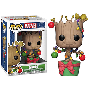 Figura POP Marvel: Groot con Adornos Navideños