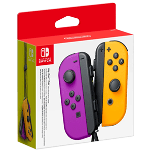 Joy-Con (Set Izda/Dcha) Morado Neón - Naranja Neón