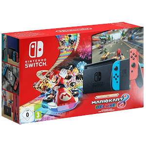 Nintendo Switch Neon Modelo 2019 + Mario Kart 8 Deluxe