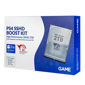 PS4 2TB SSHD Turbo Boost KIT - Pack de ampliación disco duro para PS4. Playstation 4: