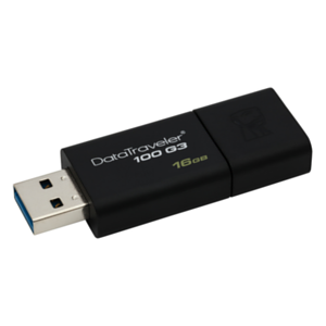 PENDRIVE 16GB USB3.0 KINGSTON DT 100 G3 NEGRO