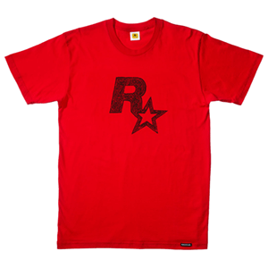 Camiseta Roja Rockstar Talla XXL