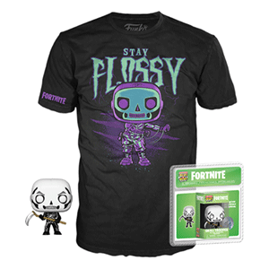 Pack Camiseta y Pocket POP Fortnite: Skull Trooper Talla L