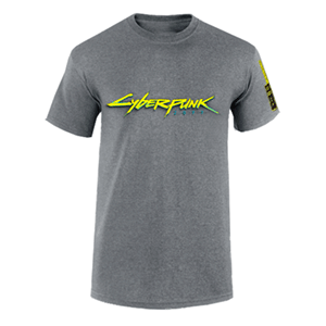 Camiseta Cyberpunk 2077 Gris Talla L