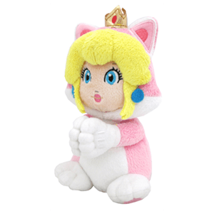 Peluche Super Mario: Cat Peach con Manos Magnéticas 19cms