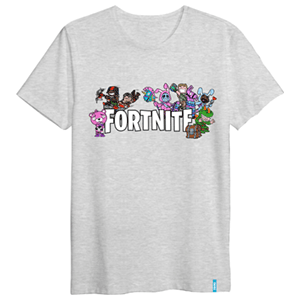 Camiseta Skins Gris Fortnite L