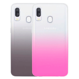 Pack 2 Carcasas Negro Degradado + Rosa Degradado Samsung Galaxy A40