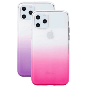 Pack 2 Carcasas Rosa Degradado + Morado Degradado Iphone 11 Pro