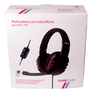 Auriculares con Micrófono para PS3/PC GAMEware