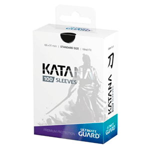 Funda Para Cartas Ultimated Guard Katana Estándar Negro (100)