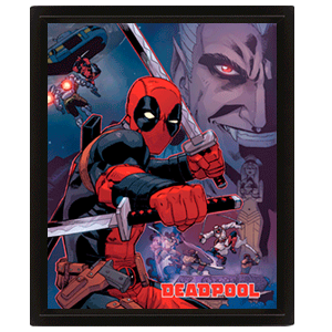 Cuadro 3D Deadpool: Swords