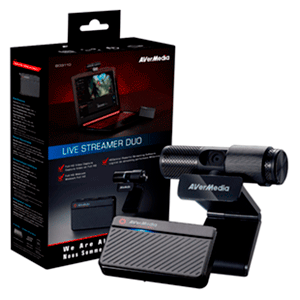 AVerMedia Live Streamer Duo Capturadora-WebCam - Pack Gaming