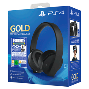 Auriculares Wireless Headset Sony - Gold + Fortnite - Auriculares Gaming