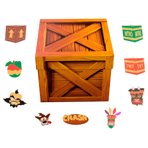 Set de Pins Crash Bandicoot