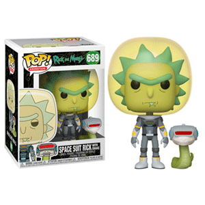 Figura POP Rick y Morty: Rick Traje Espacial y Serpiente