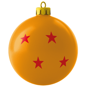 Bola de Navidad Dragon Ball: Bola de 4 Estrellas
