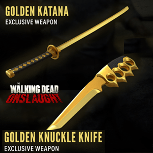 The Walking Dead Onslaught - DLC Golden Weapons