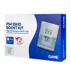 PS4 2TB SSHD Turbo Boost KIT - Pack de ampliación de disco duro para PS4