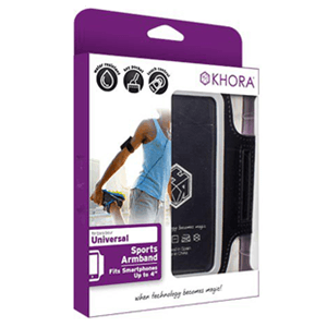 Brazalete Deportivo Negro smartphones S-M Khora