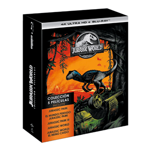 Pack Jurassic Park 5 Películas 4K + BD Pack Jurassic Park 5 Películas 4K + BD