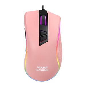 Mars Gaming Mm218 pink edition raton 10.000 dpi mm218pink 10000 negro 10000dpi sensor led rosa