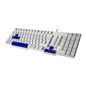 Mars Gaming Mkrm teclado oficial real madrid usb ps4xboxswitchpc pc licencia y euroliga optimizada base blanco official licensed qwerty español azul