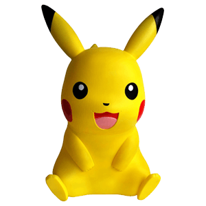 Lampara LED con control remoto Pokemon Pikachu de 40 cm