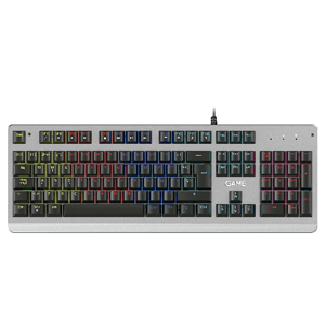 GAME KX520 Aluminum Silver Edition Full-RGB Red Switch - Teclado Gaming Mecánico para PC Hardware en GAME.es