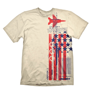 Camiseta Call of Duty Cold War: Top Secret Crema Talla L