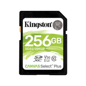 Kingston Technology Canvas Select Plus 256GB SDXC Clase 10 UHS-I - Tarjeta Memoria
